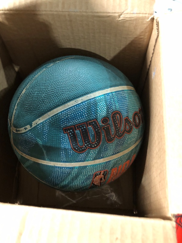 Photo 1 of **USED** WILSON NBA Outdoor Blue Basketball