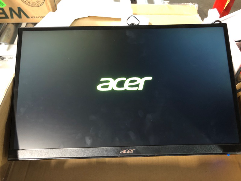 Photo 2 of Acer 21.5 Inch Full HD (1920 x 1080) IPS Ultra-Thin Zero Frame Computer Monitor (HDMI & VGA Port), SB220Q bi Monitor only 21.5-inch