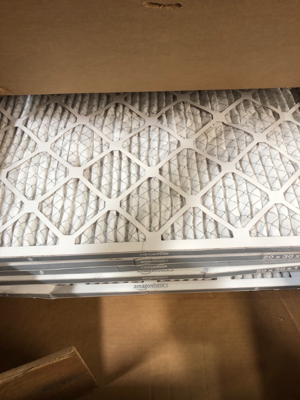 Photo 2 of Amazon Basics Merv 11 AC Furnace Air Filter, 20'' x 30'' x 1'', 6-Pack 20x30x1 Merv 11