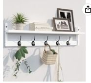 Photo 1 of  [USED/SIMILAR - SEE PIX] Wall Mounted Coat Rack - White & Chrome