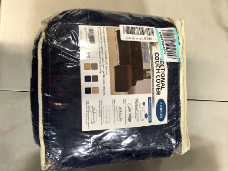 Photo 3 of [USED] ALIECOM Waterproof Sectional Couch Covers - Large - **NAVY COLOR**