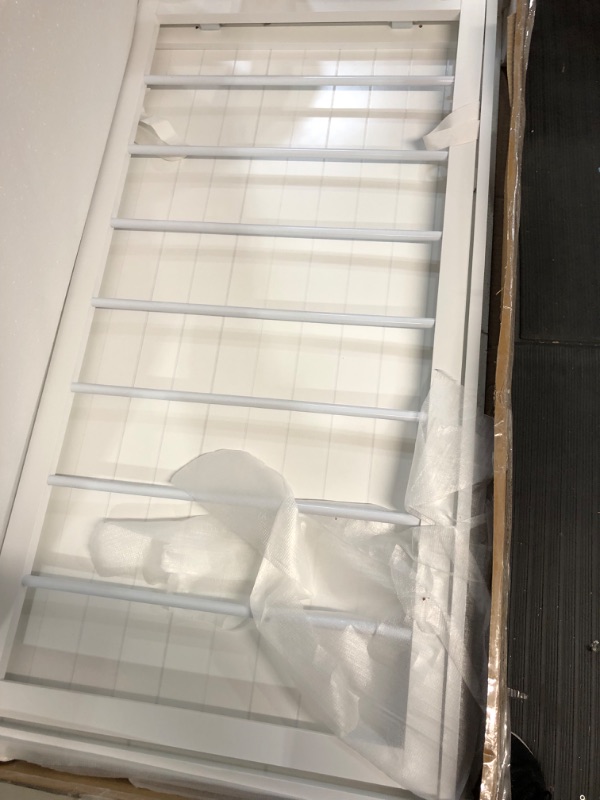 Photo 2 of [USED] Honey-Can-Do Large Wall-Mounted Drying Rack, White