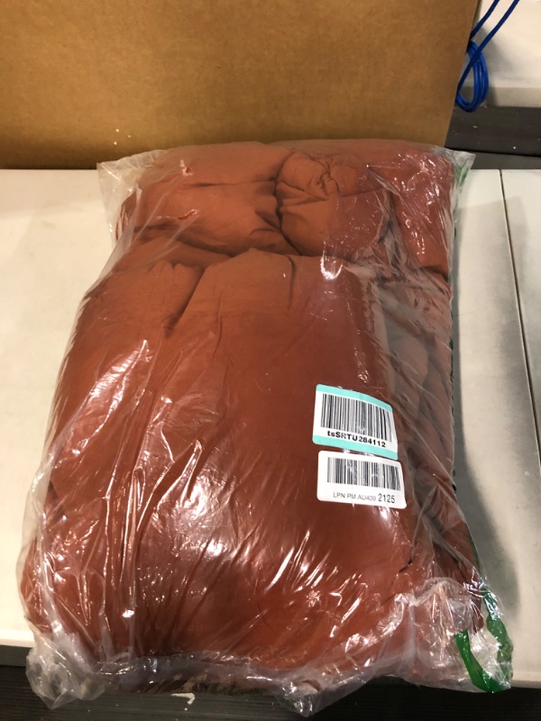 Photo 2 of [USED] Cottonight Burnt Orange Comforter Set Queen - Rust