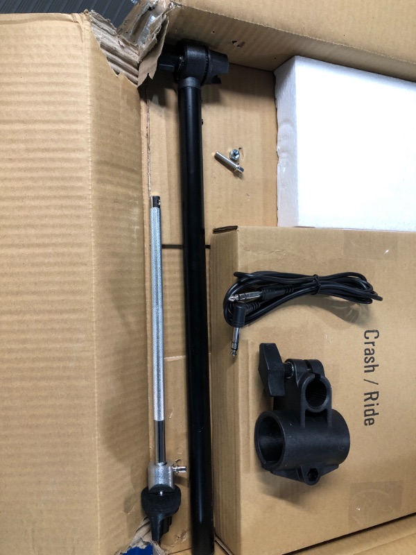 Photo 1 of *BRAND NEW* Donner Mute Cymbal Set with 12-inch Cymbals For electric drum kit, Signal Cable, Rack Clamp, And More Stable Iron Metal Bracket (For DED-200/300/400 Expansion)