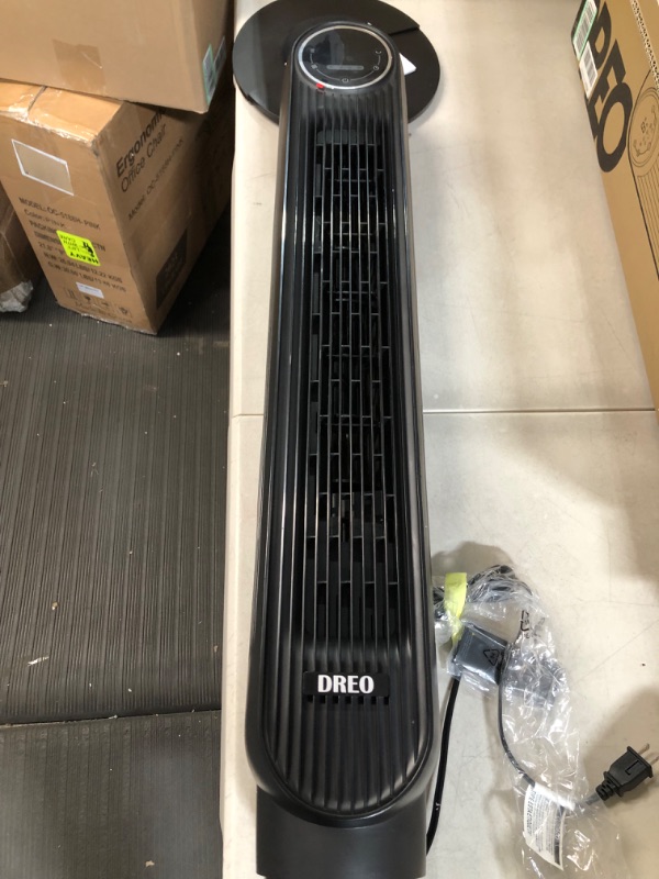 Photo 3 of *BRAND NEW* *TESTED & FUNCTINAL*  Dreo Nomad One Tower Fan with Remote, 24ft/s Velocity Quiet Cooling Fan, 90° Oscillating Fan with 4 Speeds, 4 Modes, 8H Timer, (DR-HTF007) 