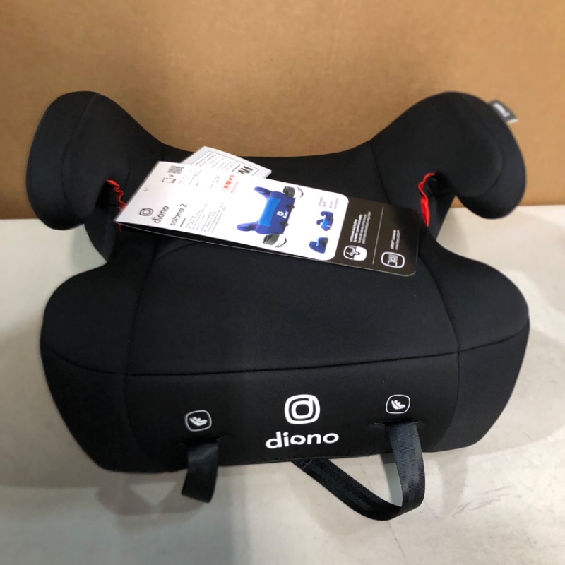 Photo 4 of Diono Solana 2 XL 2022, Dual Latch Connectors, Lightweight Backless Belt-Positioning Booster Car Seat, 8 Years 1 Booster Seat, Black NEW! LATCH Connect Single Black