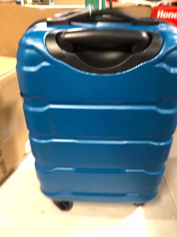 Photo 1 of **USED/SEE NOTES* Samsonite Omni PC Hardside Expandable Luggage with Spinner Wheels, Carry-On 20-Inch, Caribbean Blue