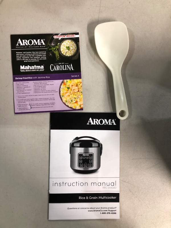 Photo 4 of *USED/SEE NOTES* Aroma Housewares ARC-914SBD Digital Cool-Touch Rice Grain Cooker 