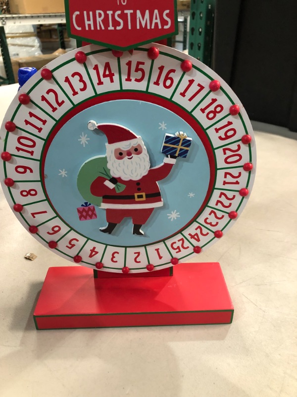 Photo 1 of *USED* Wood Santa Countdown to Christmas