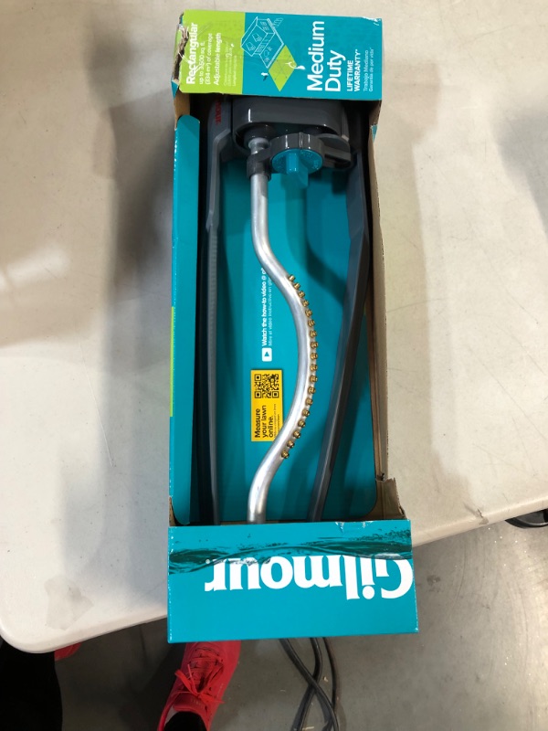 Photo 3 of *NEW* Gilmour Medium Duty Adjustable Rectangular Sprinkler Blue