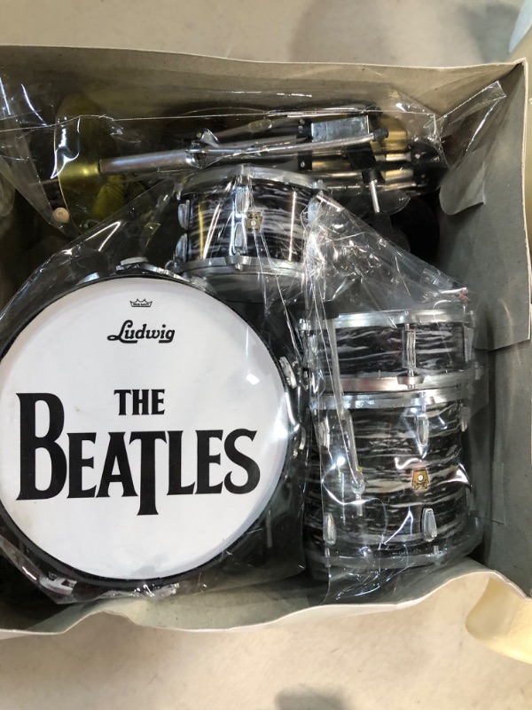 Photo 2 of *NEW* BEATLES Miniature Drumkit