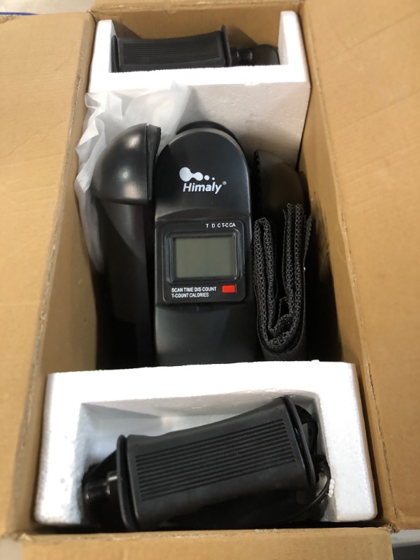 Photo 1 of Mini Exercise Bike, himaly Under Desk Bike Pedal Exerciser Portable Foot Cycle Arm & Leg Peddler Machine with LCD Screen Displays Black