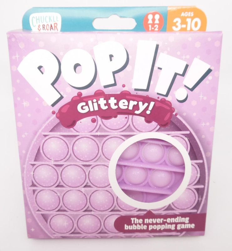 Photo 1 of Chuckle & Roar Pop It! Pink Glittery Bubble Popping Sensory Game Fidget Toy
2pck