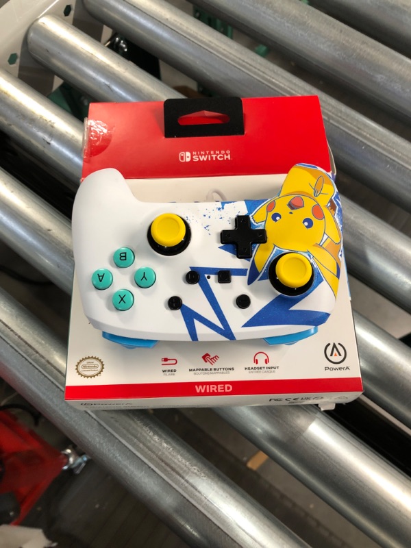 Photo 2 of PowerA Enhanced Wired Controller for Nintendo Switch - Pikachu High Voltage