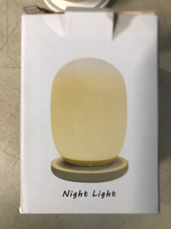 Photo 2 of  Night Light for Kids, Baby Night Light with 8 Color Changing Mode & Dimming Function, Rechargeable Egg Night Light with 1 Hour Timer&Touch Control, up to 100H