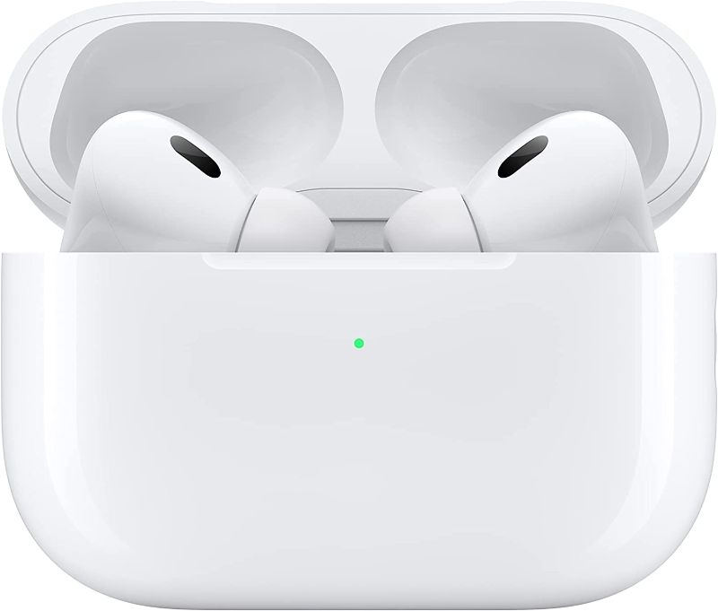 Photo 1 of Apple AirPods Pro (2nd Generation) Wireless Earbuds, Up to 2X More Active Noise