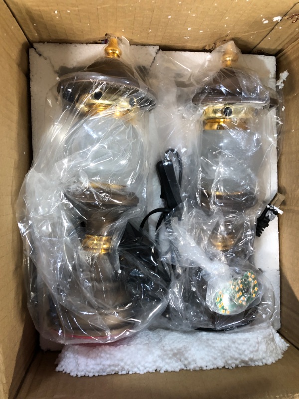 Photo 1 of 1 Pair LED Lotus Flower Lamp 