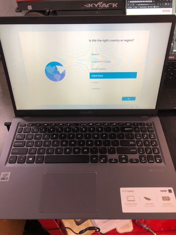 Photo 2 of ASUS VivoBook 15 F515 Thin and Light Laptop, 15.6” FHD Display, Intel Core i3-1005G1 Processor, 4GB DDR4 RAM, 128GB PCIe SSD, Fingerprint Reader, Windows 10 Home in S Mode, Slate Grey, F515JA-AH31