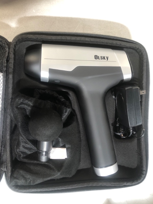 Photo 2 of *NON-FUNCTIONAL PARTS ONLY* OLsky Massage Gun, Handheld Deep Tissue Massager for Pain Relief