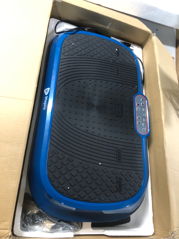 Photo 2 of *USED/SEE NOTES* LifePro Waver Vibration Plate Exercise Machine  w/ Loop Bands -  Blue