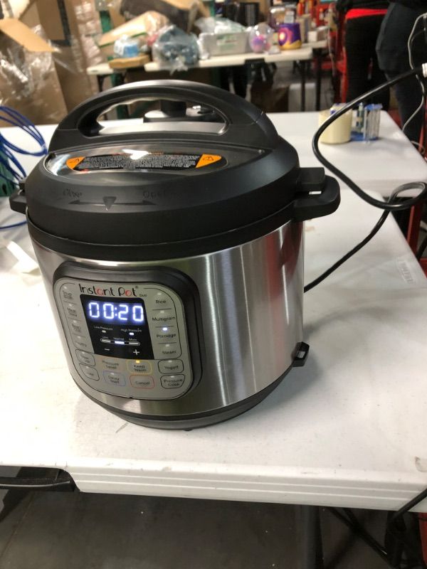 Photo 3 of **USED** Instant Pot Duo 7-in-1 Electric Pressure Cooker, Slow Cooker, Rice Cooker, Steamer, Sauté, 6QT Duo Pressure Cooker