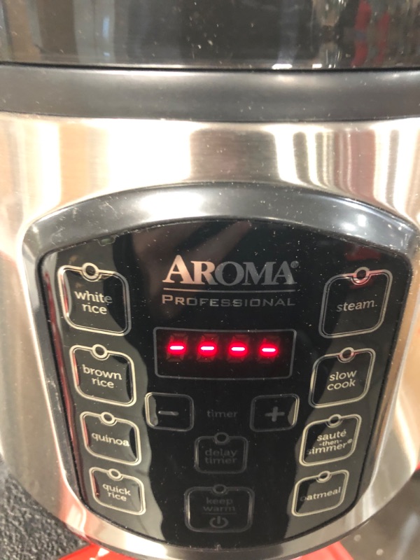 Photo 6 of **See Notes/DAMAGED** Aroma Housewares ARC-954SBD Rice Cooker, 4-Cup Uncooked 2.5 Quart