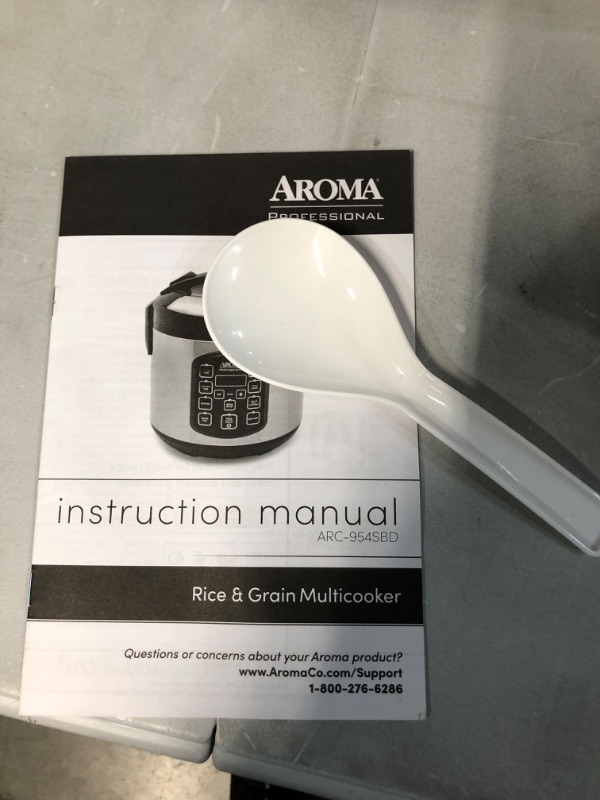 Photo 7 of **See Notes/DAMAGED** Aroma Housewares ARC-954SBD Rice Cooker, 4-Cup Uncooked 2.5 Quart