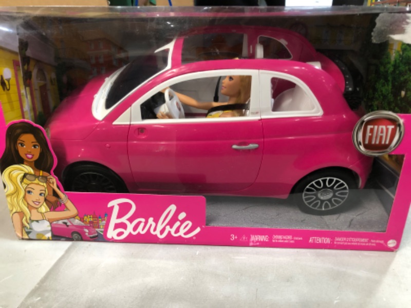 Photo 2 of Barbie Fiat 500 Doll and Vehicle