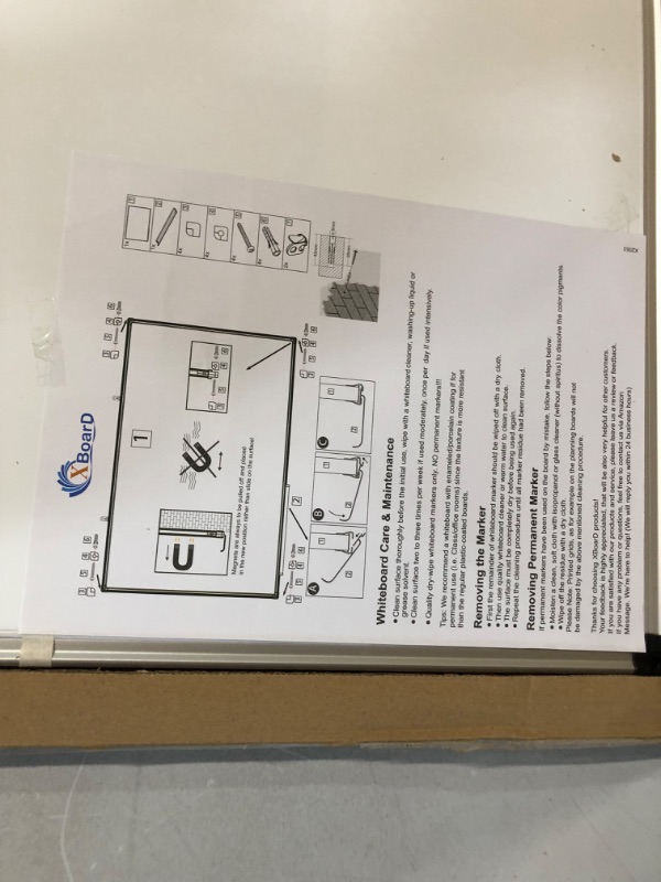 Photo 4 of XBoard Magnetic Dry Erase Board/Whiteboard, 36 X 24 Inches, Double Sided