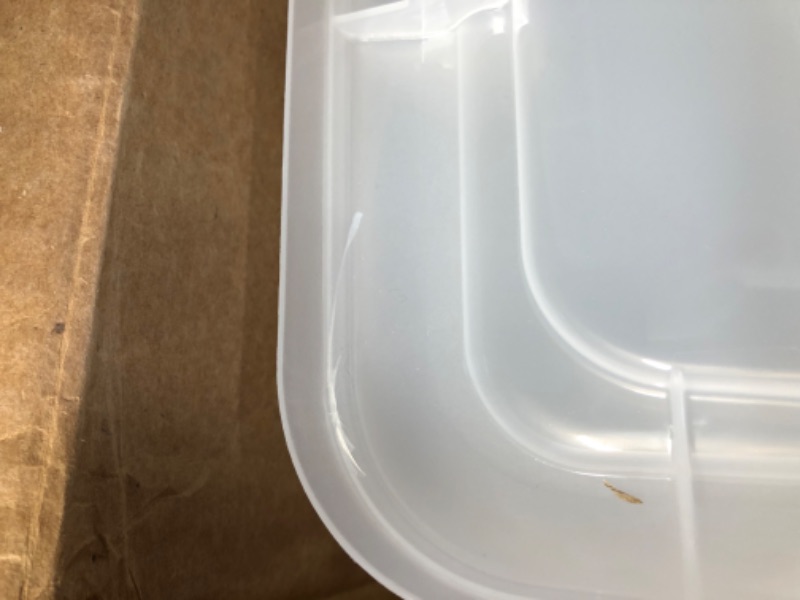 Photo 7 of ***PARTS ONLY/DAMAGED**** IRIS USA 72 Qt. Plastic Storage Bin with Durable Lid and Secure Latching Buckles 4 Pack