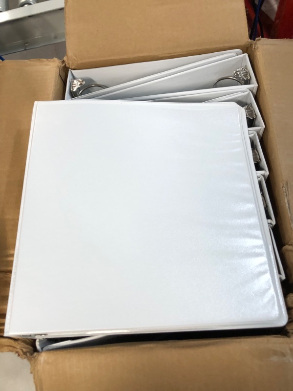 Photo 2 of ** Cardinal Economy 3-Ring Binders, 2", Round Rings, Holds 475 Sheets, White 2 Inch Binders