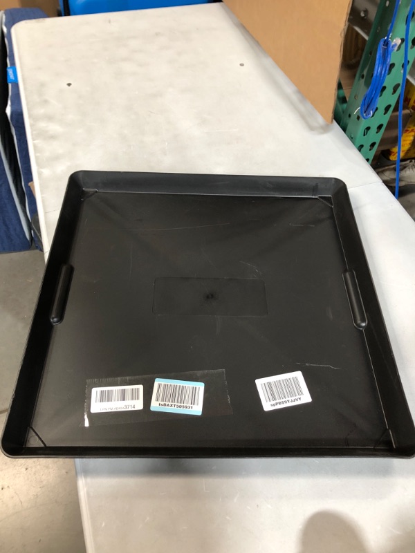 Photo 2 of WirthCo 40092 Funnel King Drip Tray - Black Plastic 22 x 22 x 1.5 Inches 