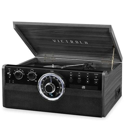 Photo 1 of Victrola Mid Century 6-in-1 Bluetooth Record Player & Multimedia Center - Espresso