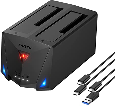 Photo 1 of FIDECO USB 3.2 Gen 1 to Hard Drive Docking Station, Hard Drive Dock for 2.5 or 3.5 inch SATA I/II/III HDD SSD