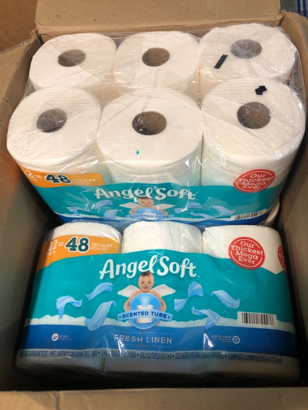 Photo 2 of Angel Soft® Toilet Paper with Fresh Linen Scent, 36 Mega Rolls