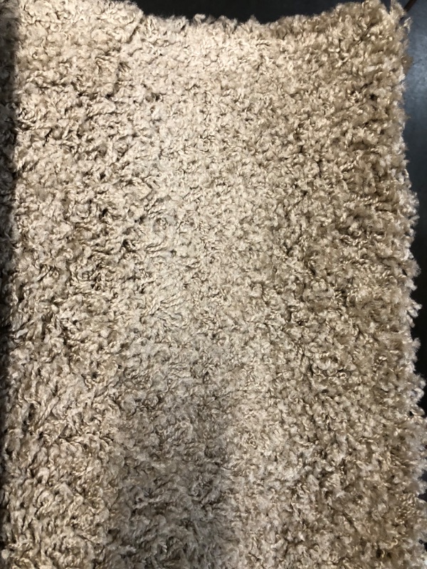 Photo 2 of Unique Loom Solo Solid Shag Collection Area Rug- Modern Plush Rug Lush & Soft