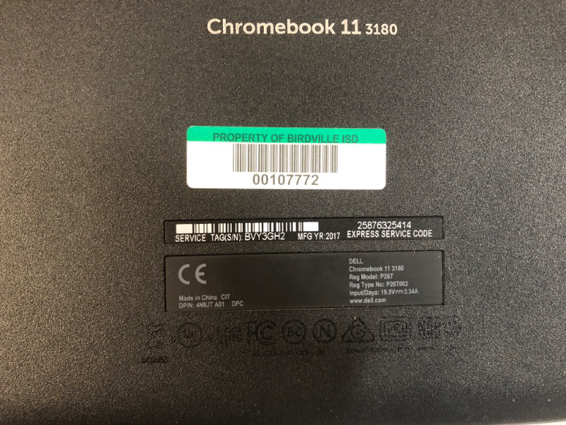 Photo 3 of Dell Chromebook 11 3180 11.6-Inch 4GB | 16GB SSD Traditional Laptop 