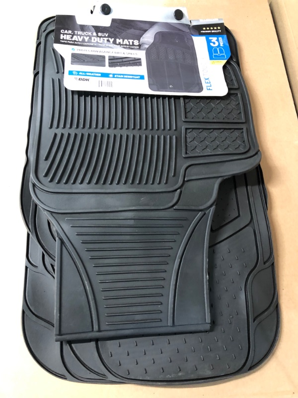 Photo 2 of *BRAND NEW* CarXS Proliners Classic Rubber Car Floor Mats - 3pc Front & Rear 