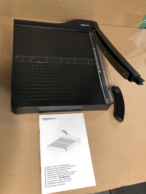 Photo 2 of *NEW* AmazonBasics Paper Trimmer -12" Blade, 10 Sheet Capacity