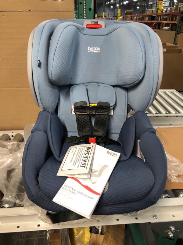 Photo 3 of Britax Advocate Clicktight Convertible Car Seat, Blue Ombre SafeWash Blue Ombre Advocate