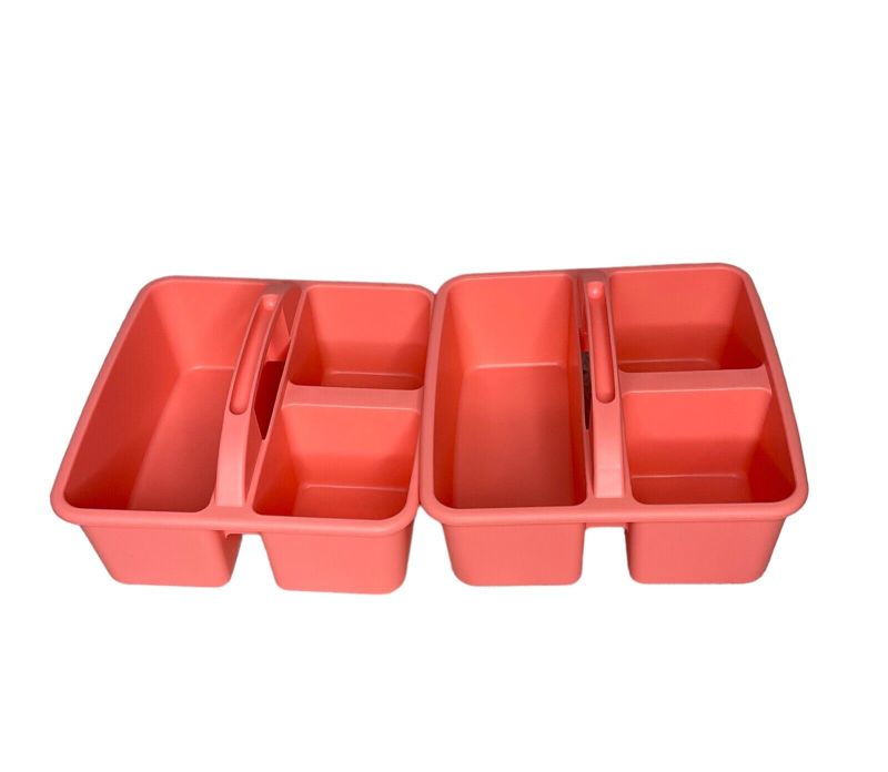 Photo 1 of  5 Pack Ankyo X2 Supply Caddy 3 Compartment Organizational - MULTI COLOR - COLORS VARY *See Photos