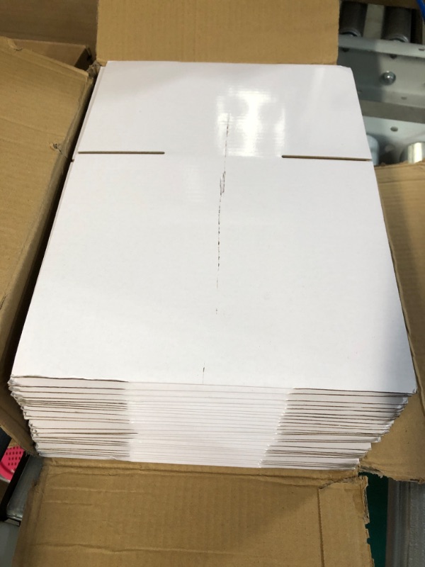 Photo 2 of Calenzana 10x8x6 Inches Shipping Boxes Set of 25, White 