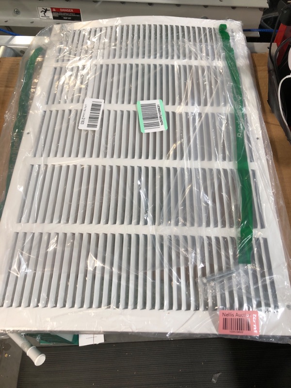 Photo 2 of  Steel Return Air Grilles - Sidewall and Ceiling - HVAC Duct Cover - White 26"L x 17"W 
