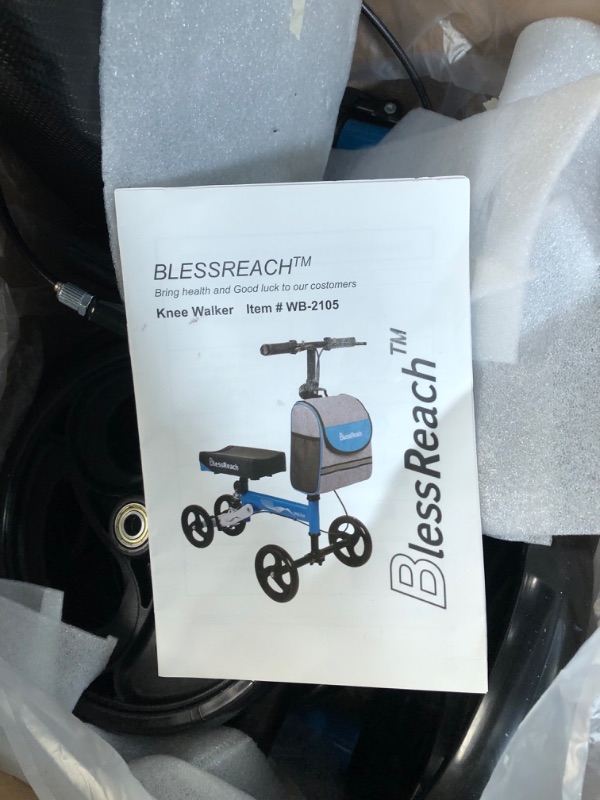 Photo 4 of BlessReach Steerable Knee Walker Deluxe Medical Scooter 