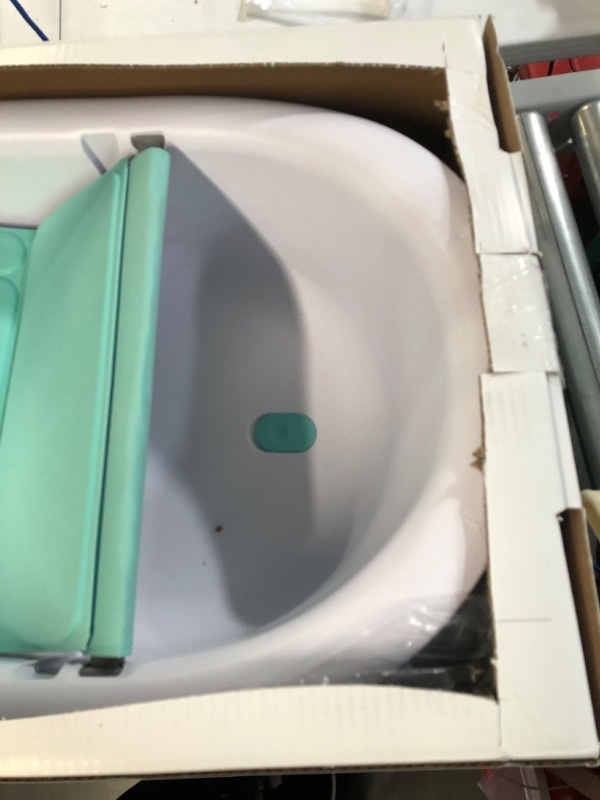 Photo 2 of 4-in-1 Grow-with-Me Bath Tub by Frida Baby Transforms Infant Bathtub 