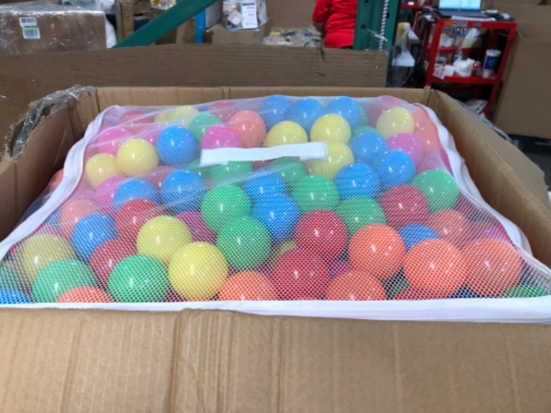 Photo 2 of Amazon Basics BPA Free Crush-Proof Plastic Pit Balls Pack of 1000 6 Bright Colors