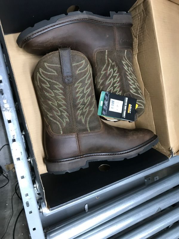 Photo 1 of ARIAT Men's Groundbreaker Square Toe Work Boot 10 Brown