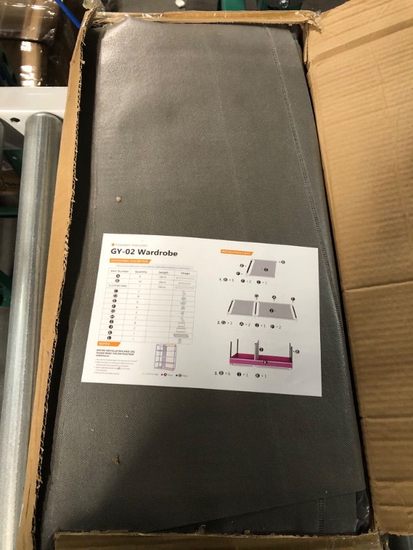 Photo 1 of **USED/SEE NOTES** UDEAR Closet Organizer Wardrobe Clothes Storage Shelves