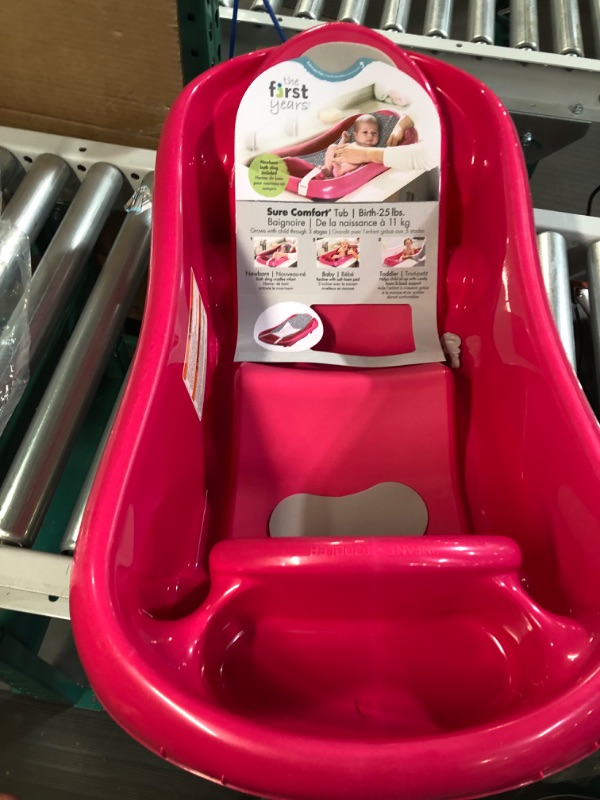 Photo 2 of **NEW/SEE NOTES** The First Years Sure Comfort Deluxe Newborn to Toddler Tub Pink