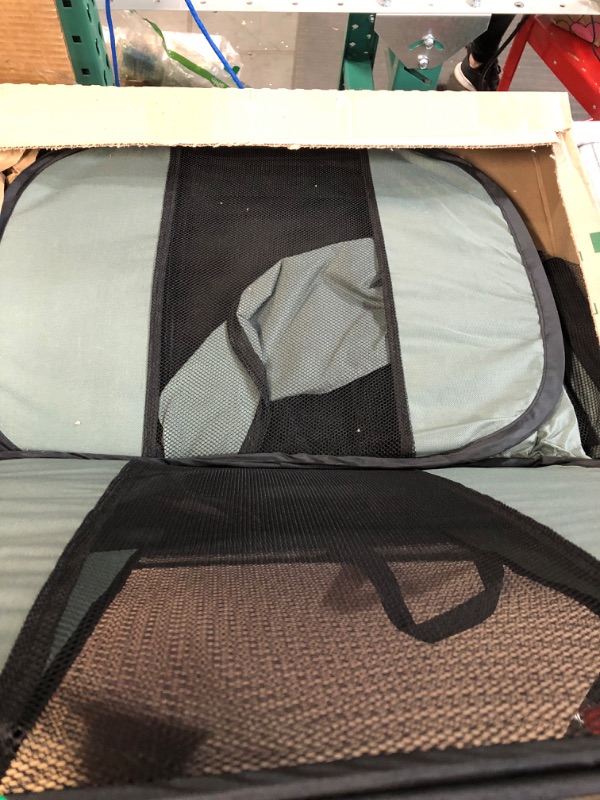 Photo 3 of *USED/SEE NOTES* Amazon Basics Portable  Playpen, Large (45 x 45 x 24 Inches), Grey